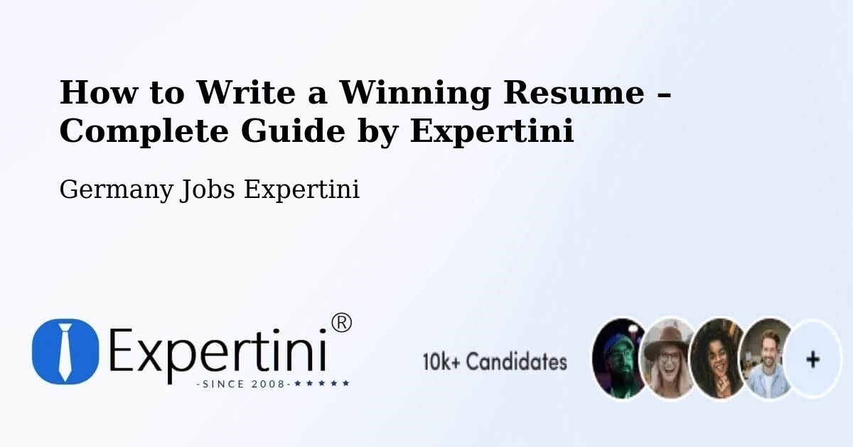 Resume Writing Guide for Job Seekers – Windberg - Windberg, Germany Jobs Expertini